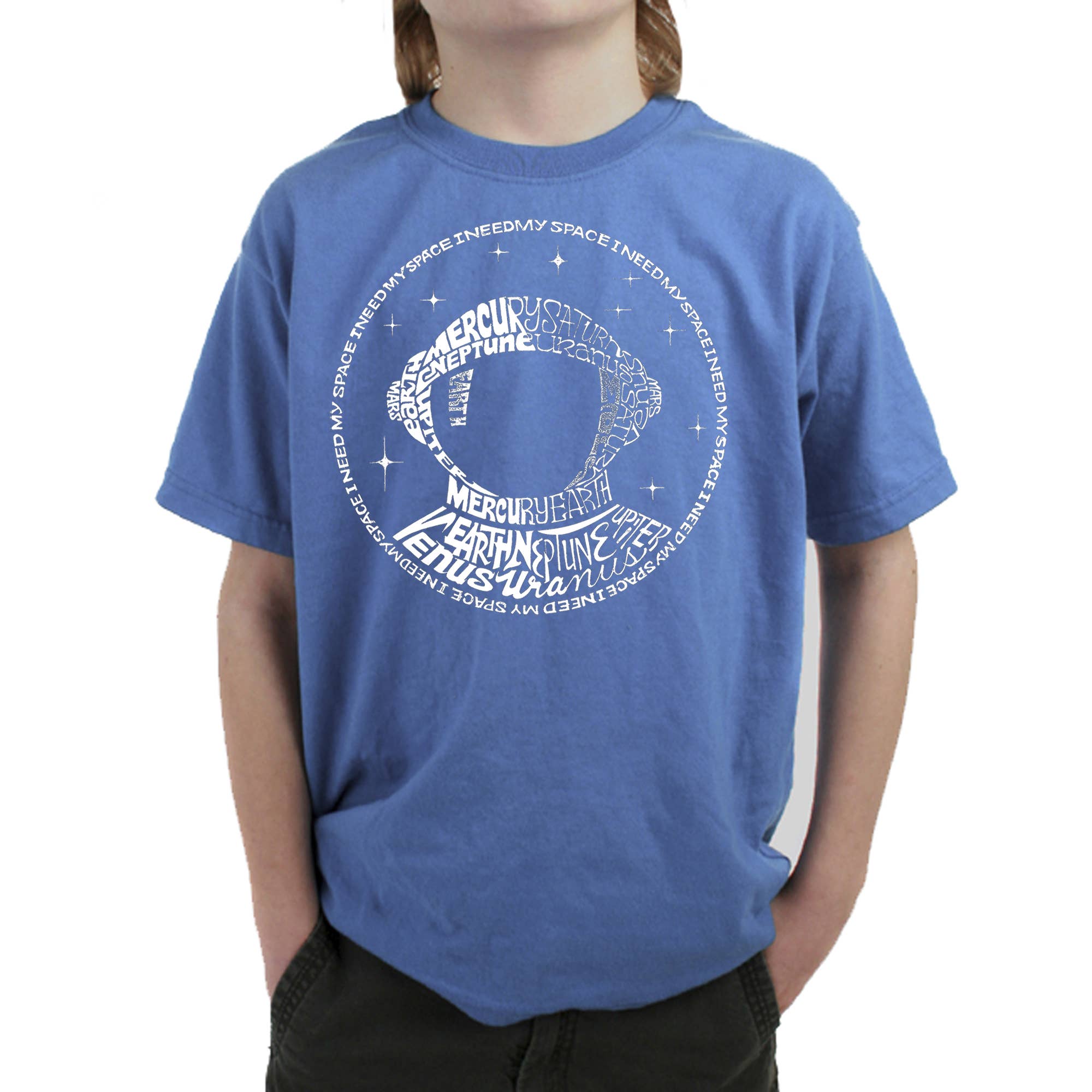 Boy's Word Art T-shirt - I Need My Space Astronaut