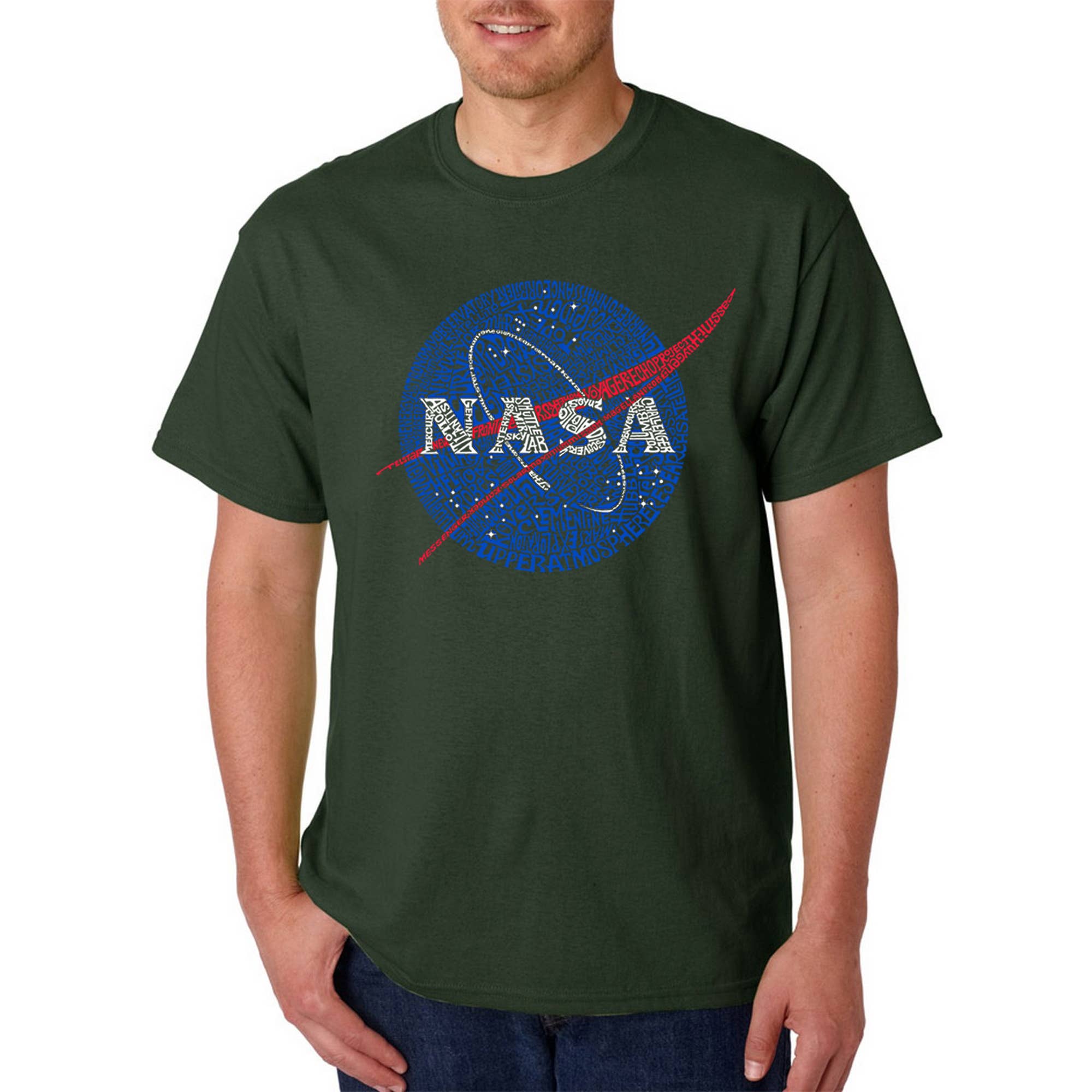 Men's Word Art Tee's- Nasa's Most Notable Missions