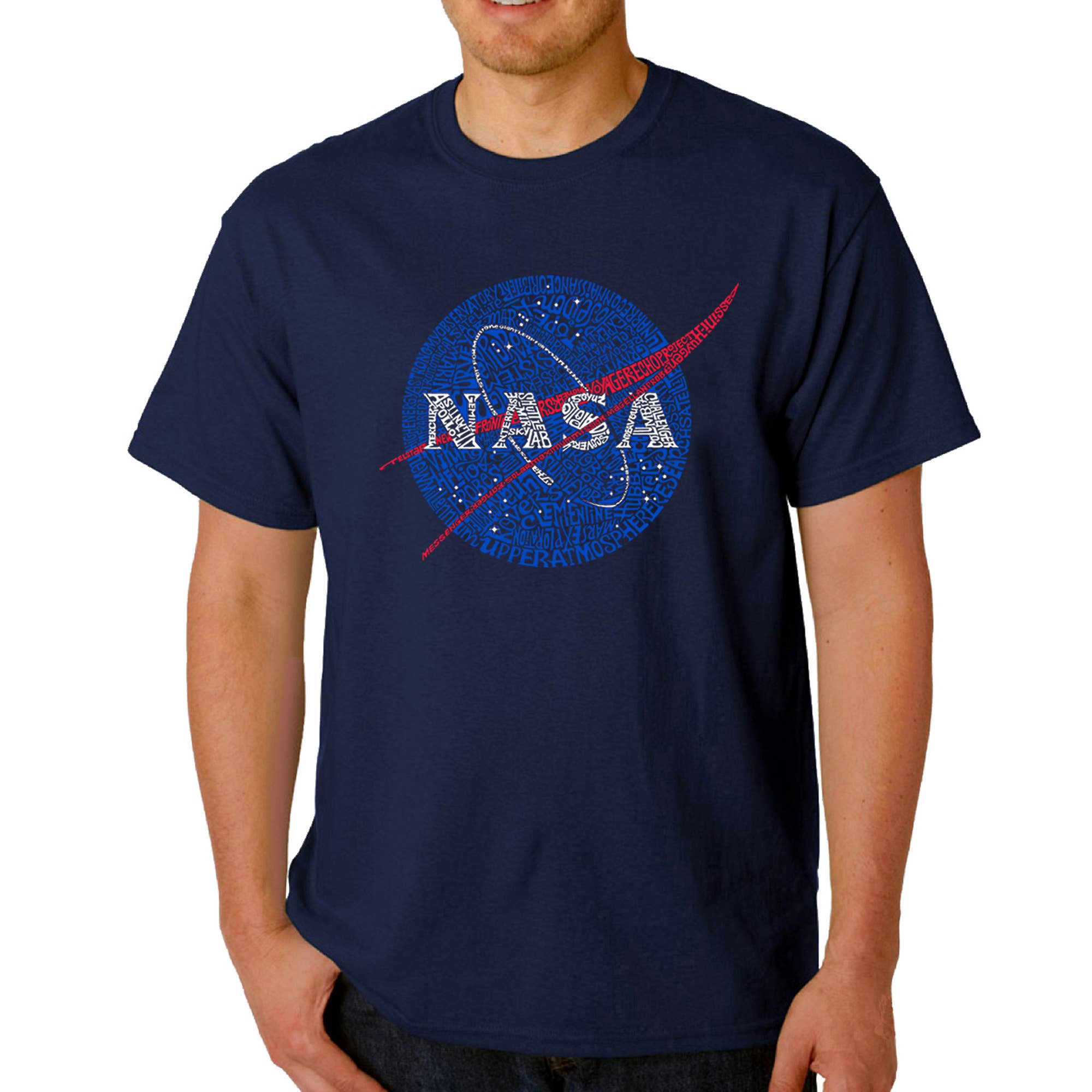 Men's Word Art Tee's- Nasa's Most Notable Missions
