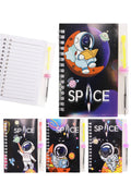 Astronaut Outer Spaceman Black 50-page Notebook With Pen