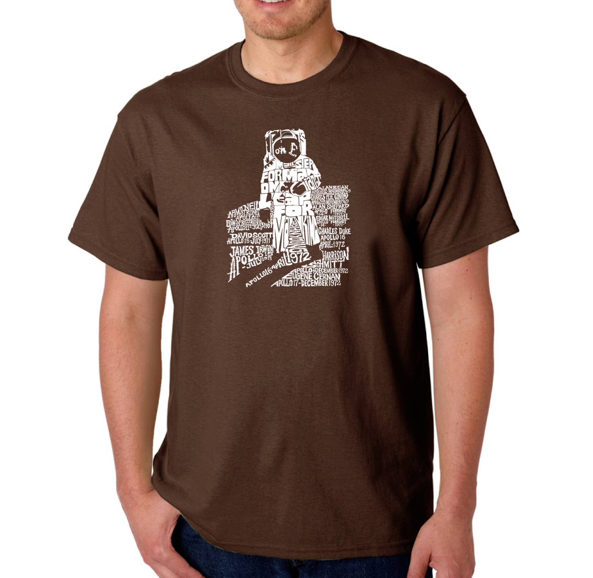 LA Pop Art Men's Word Art T-shirt - ASTRONAUT