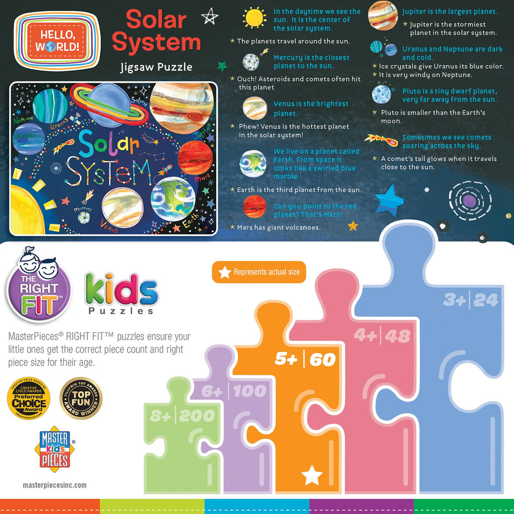Hello World - Solar System 60 Piece Puzzle