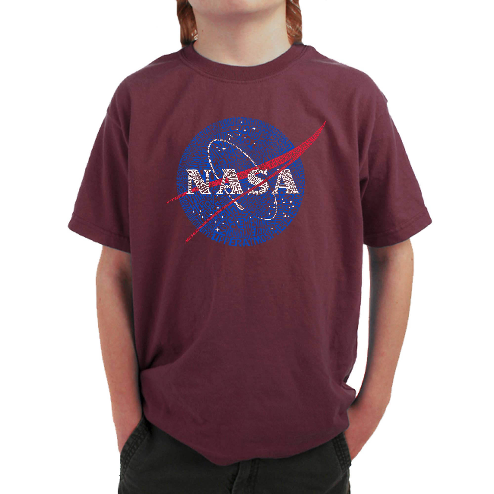 Boy's Word Art T-shirt - NASA's Most Notable Missions