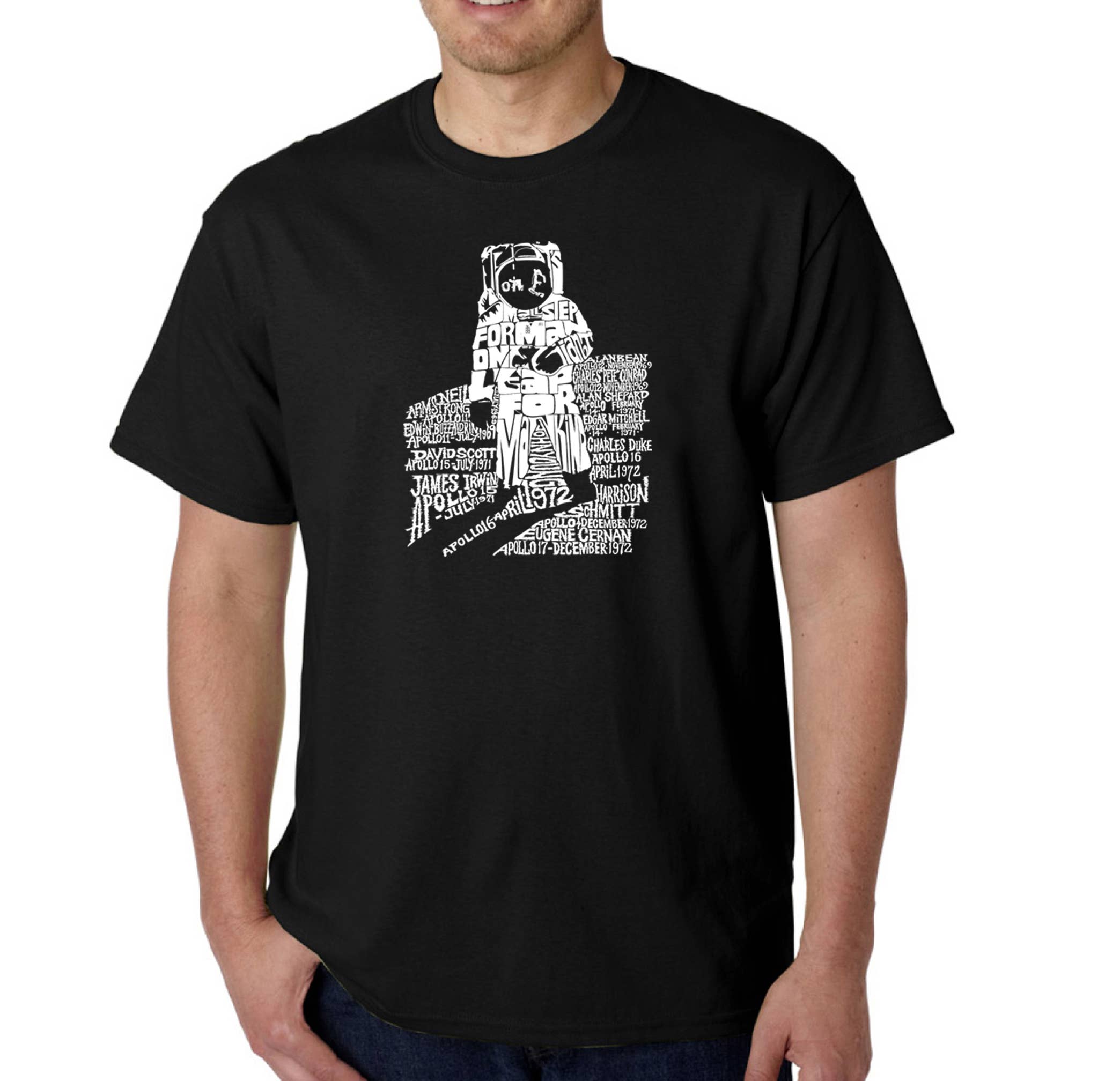 LA Pop Art Men's Word Art T-shirt - ASTRONAUT