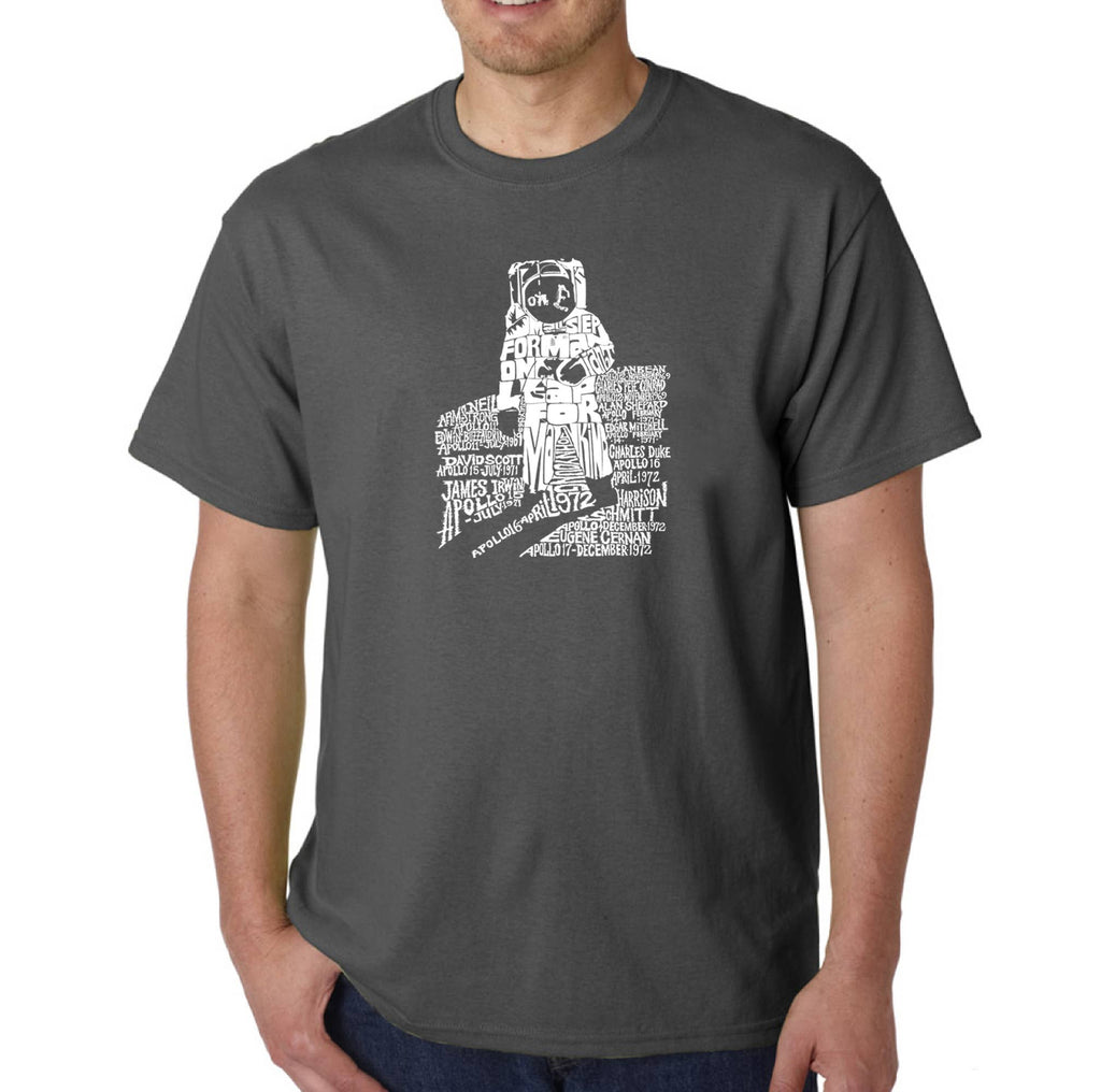 LA Pop Art Men's Word Art T-shirt - ASTRONAUT