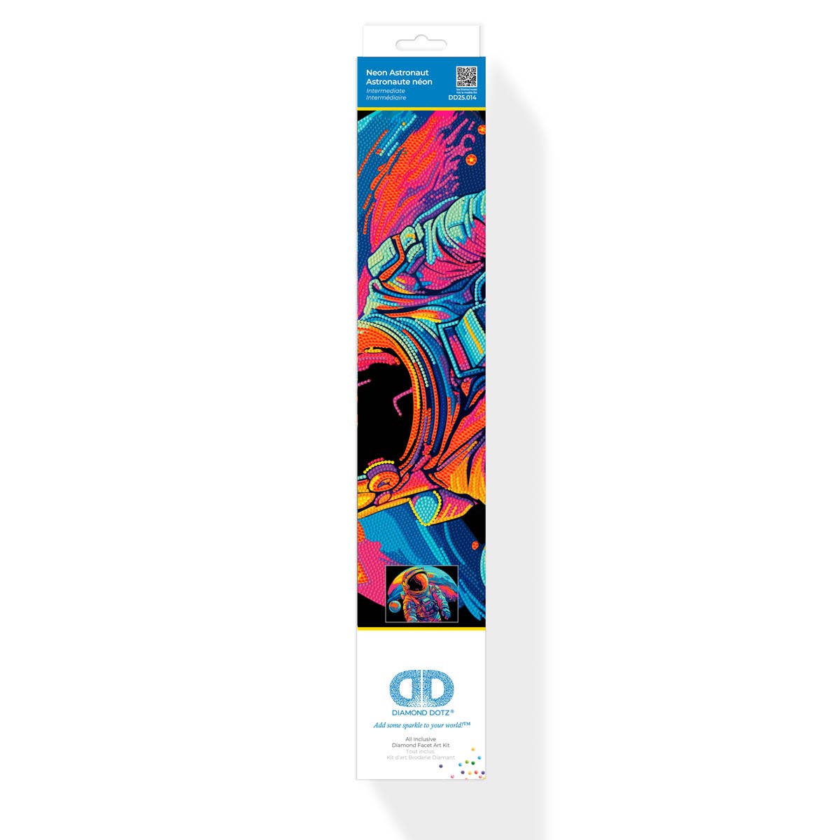Neon Astronaut Diamond Painting Kit