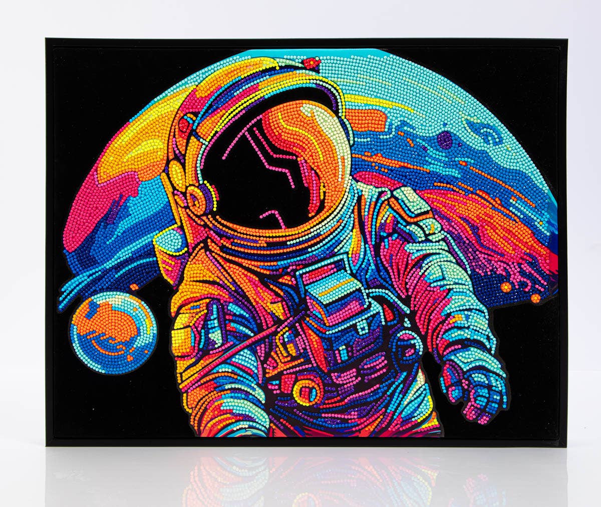 Neon Astronaut Diamond Painting Kit