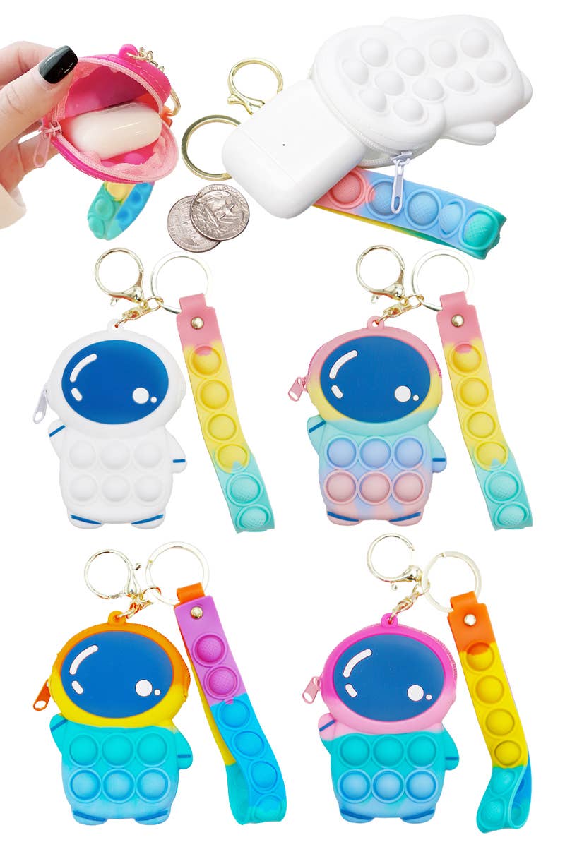 Astronaut Bubble Pop Coin Purse