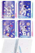 Astronaut Outer Spaceman Purple 50-page Notebook With Pen