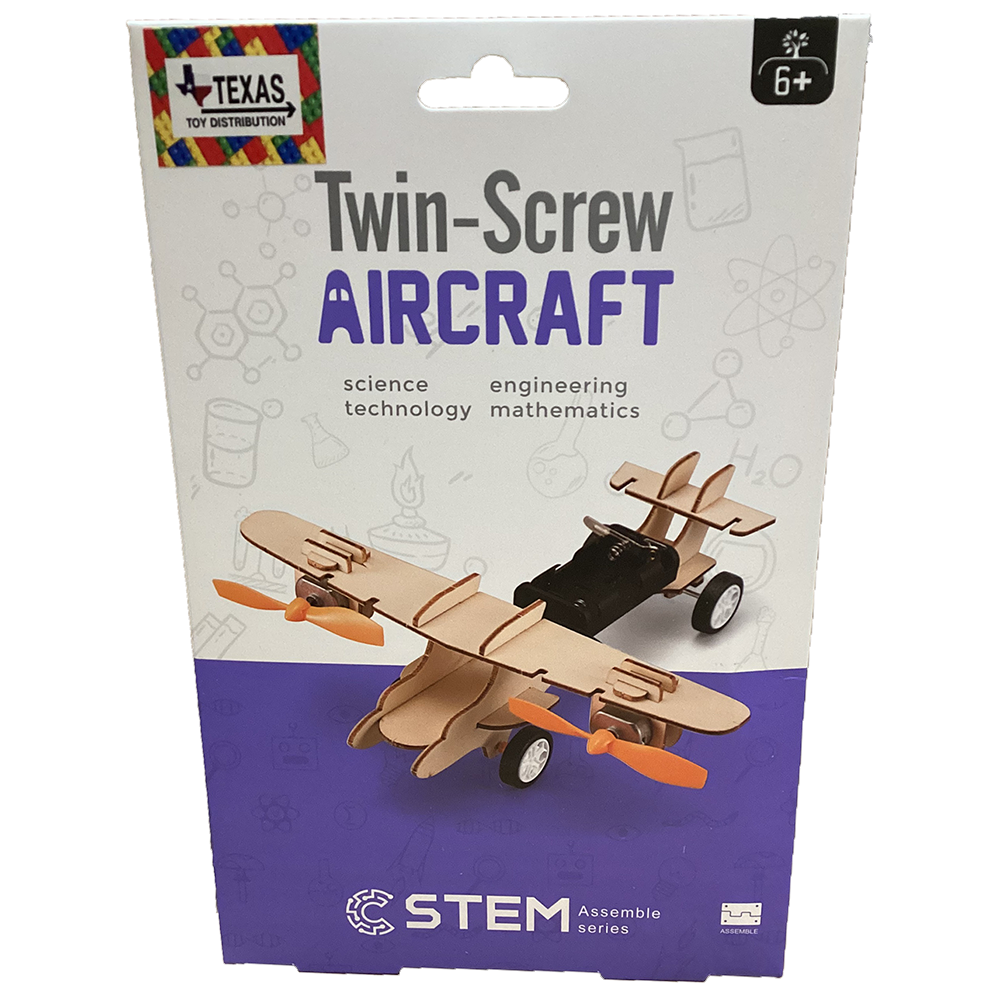 Twin-Screw Aircraft STEM Construction Kit
