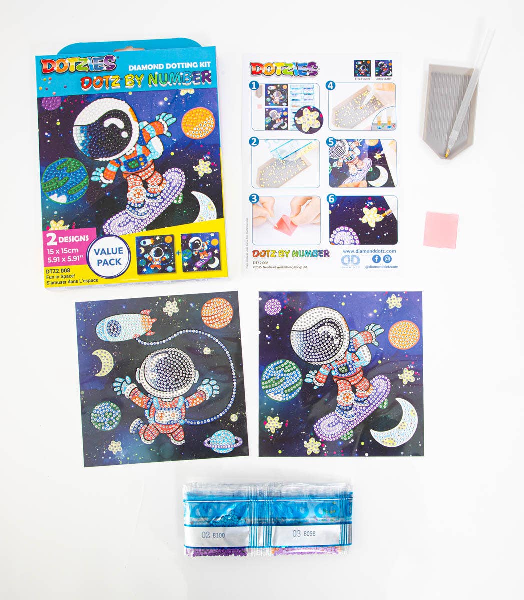 Fun in Space! Diamond Painting Kit