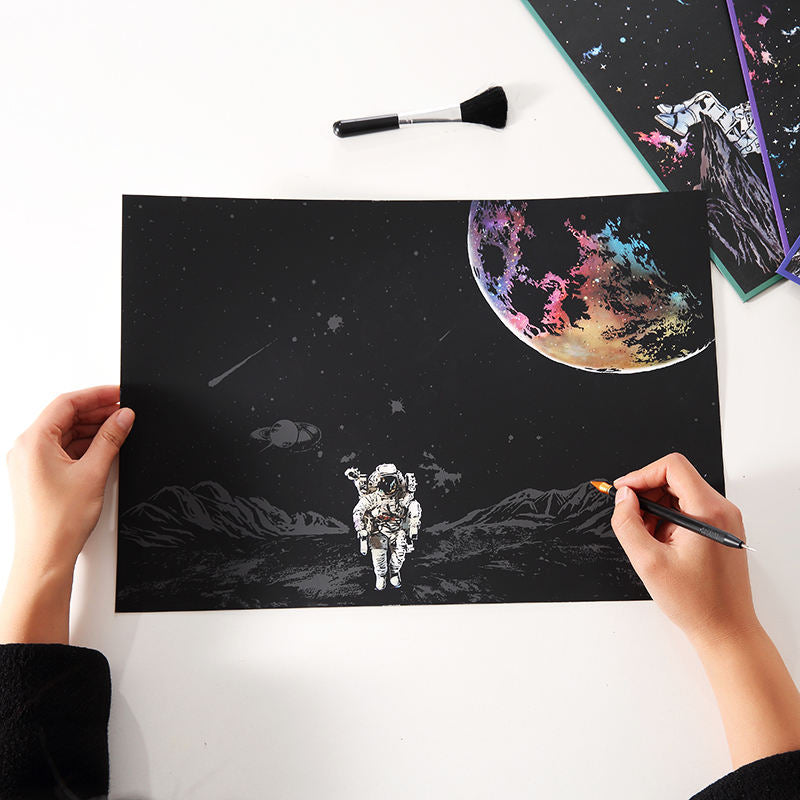 Astronaut Scratchboard