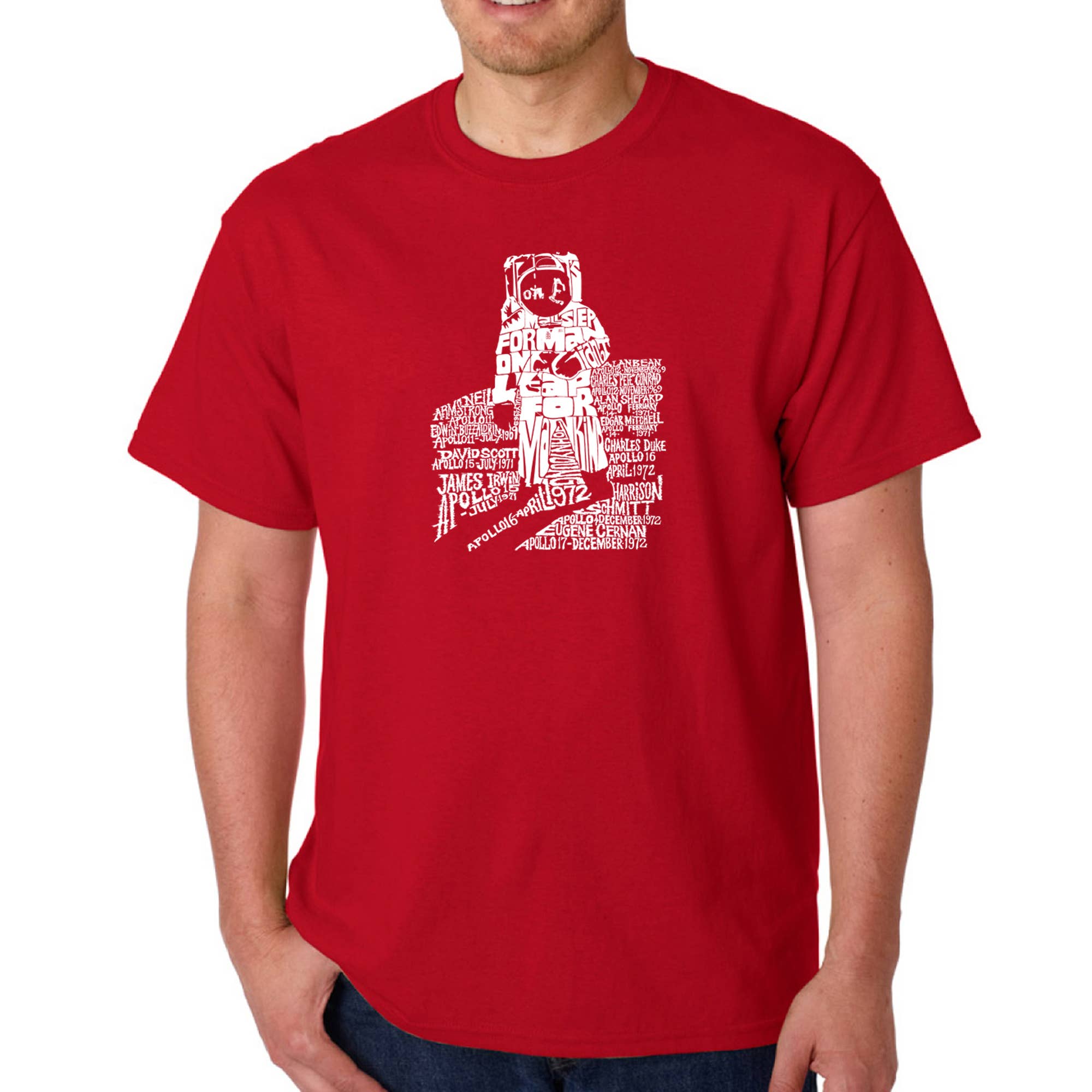 LA Pop Art Men's Word Art T-shirt - ASTRONAUT