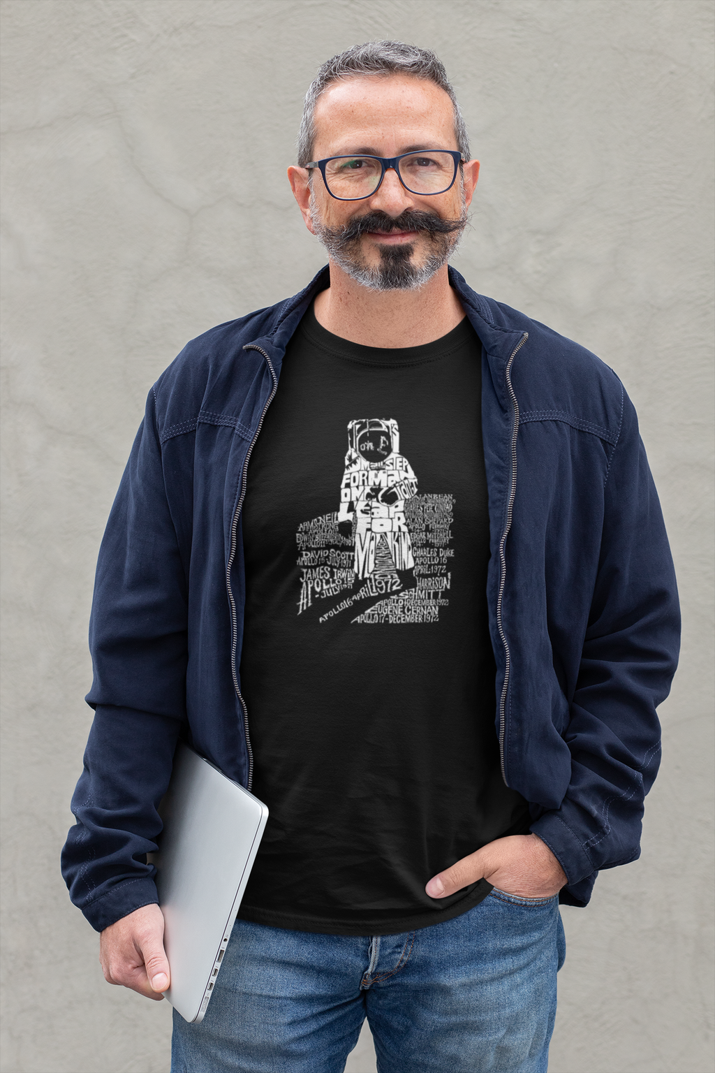 LA Pop Art Men's Word Art T-shirt - ASTRONAUT