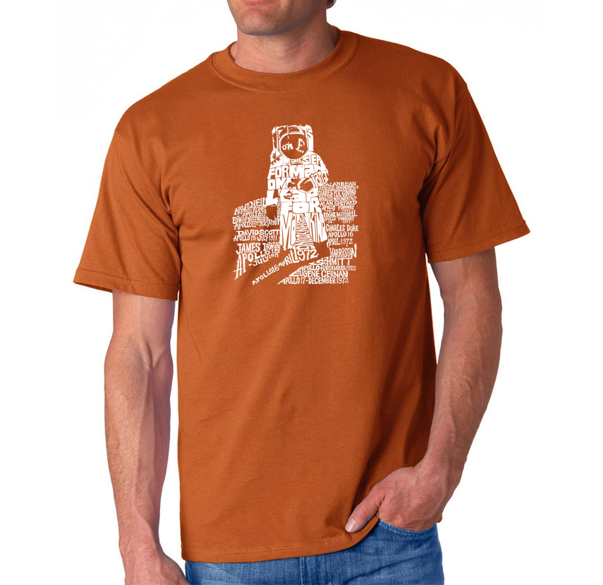 LA Pop Art Men's Word Art T-shirt - ASTRONAUT