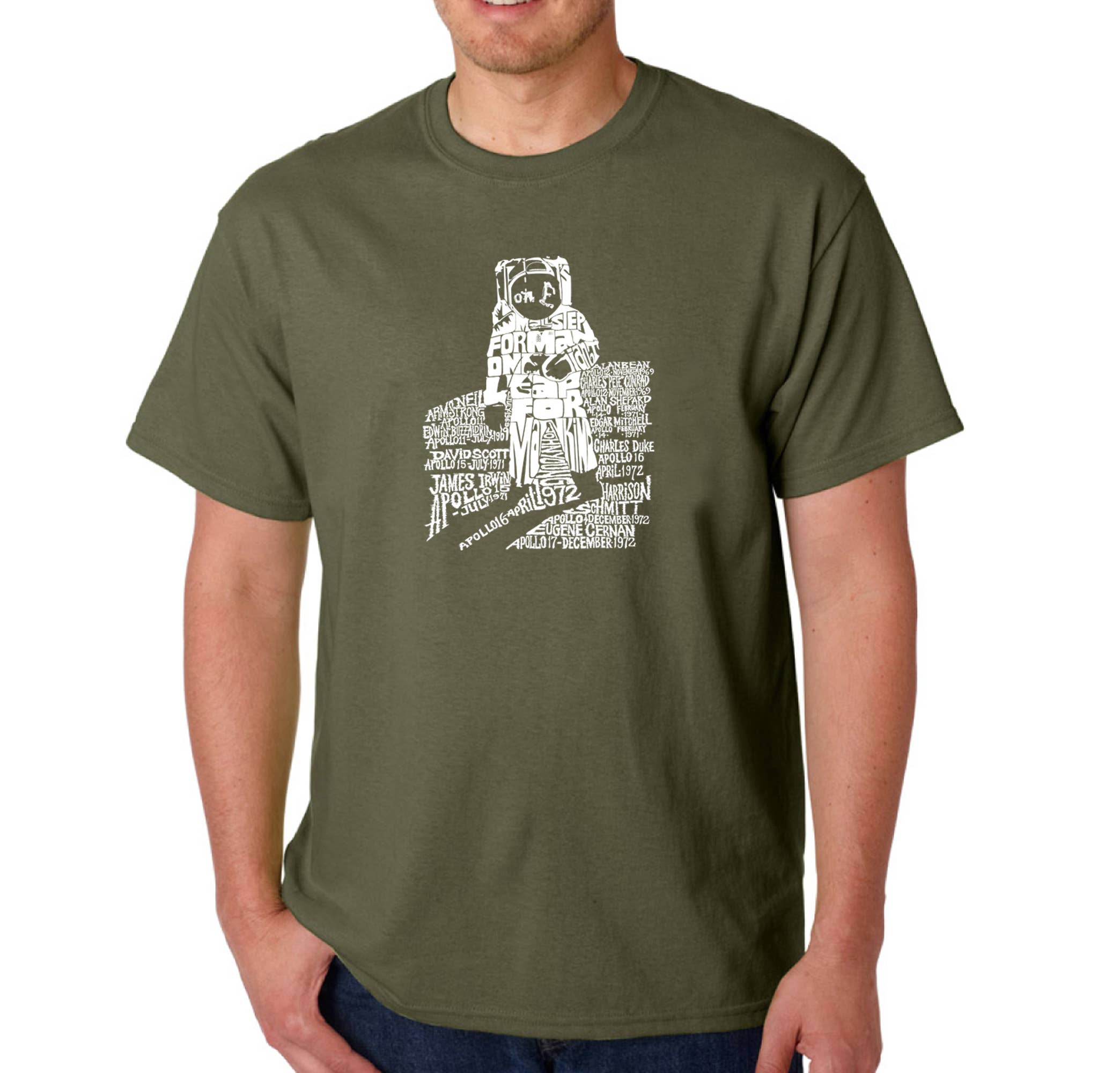 LA Pop Art Men's Word Art T-shirt - ASTRONAUT
