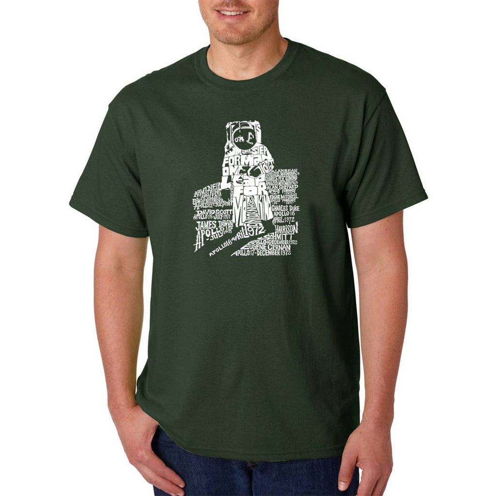LA Pop Art Men's Word Art T-shirt - ASTRONAUT