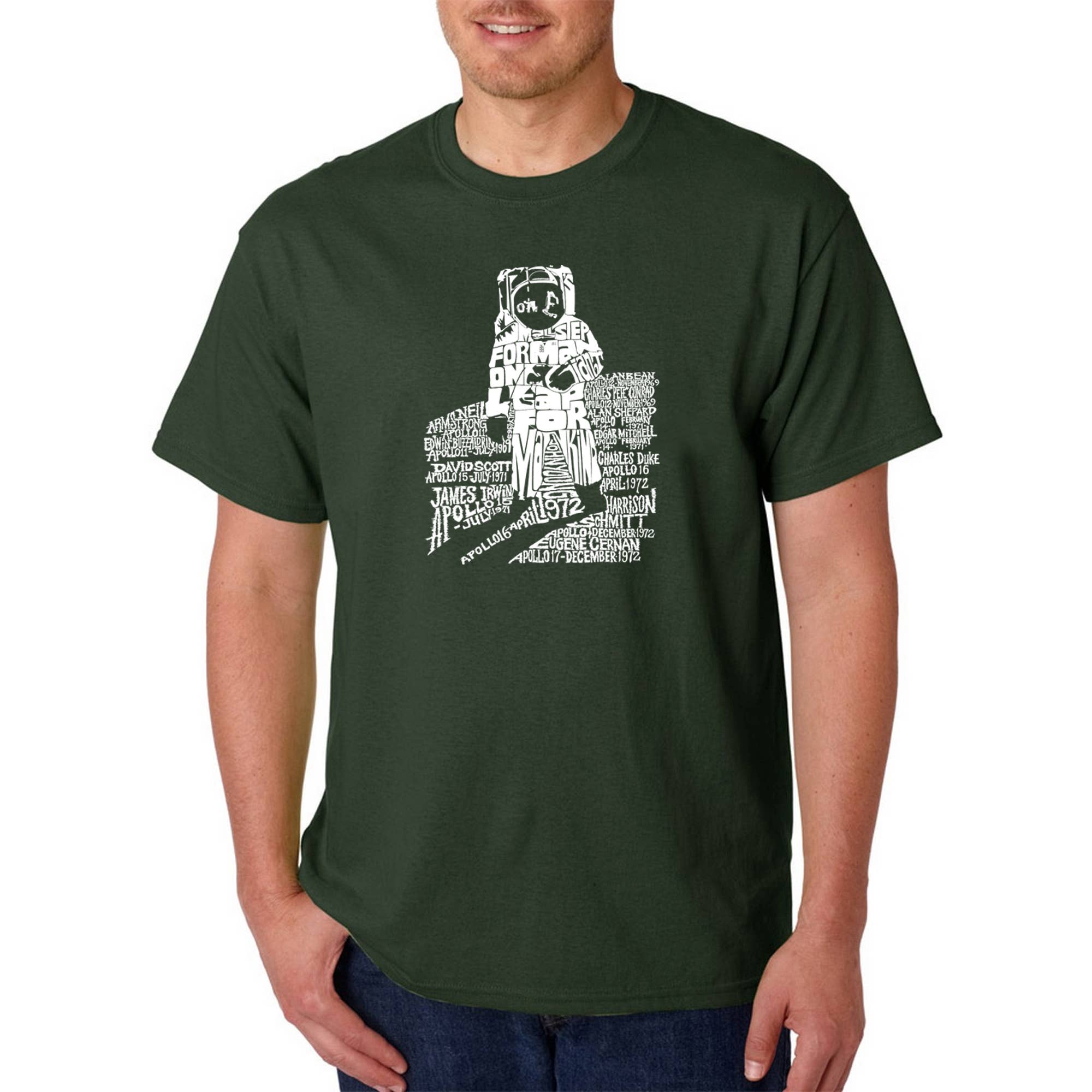 LA Pop Art Men's Word Art T-shirt - ASTRONAUT
