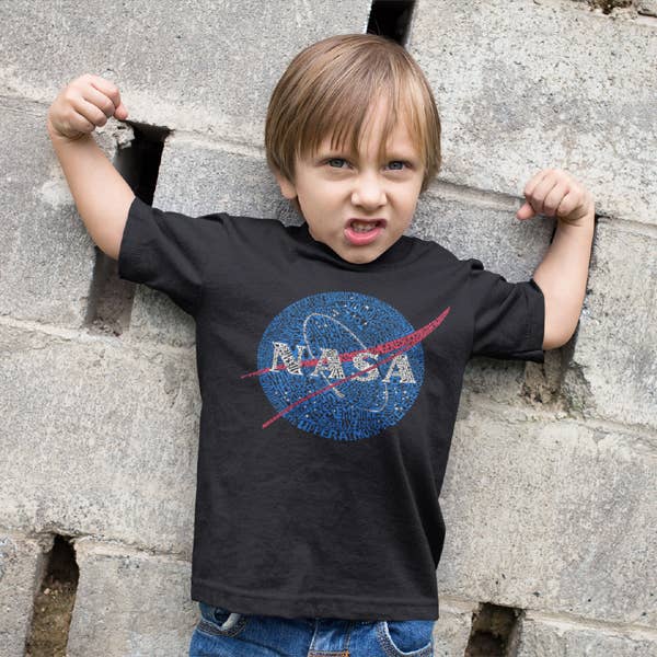 Boy's Word Art T-shirt - NASA's Most Notable Missions