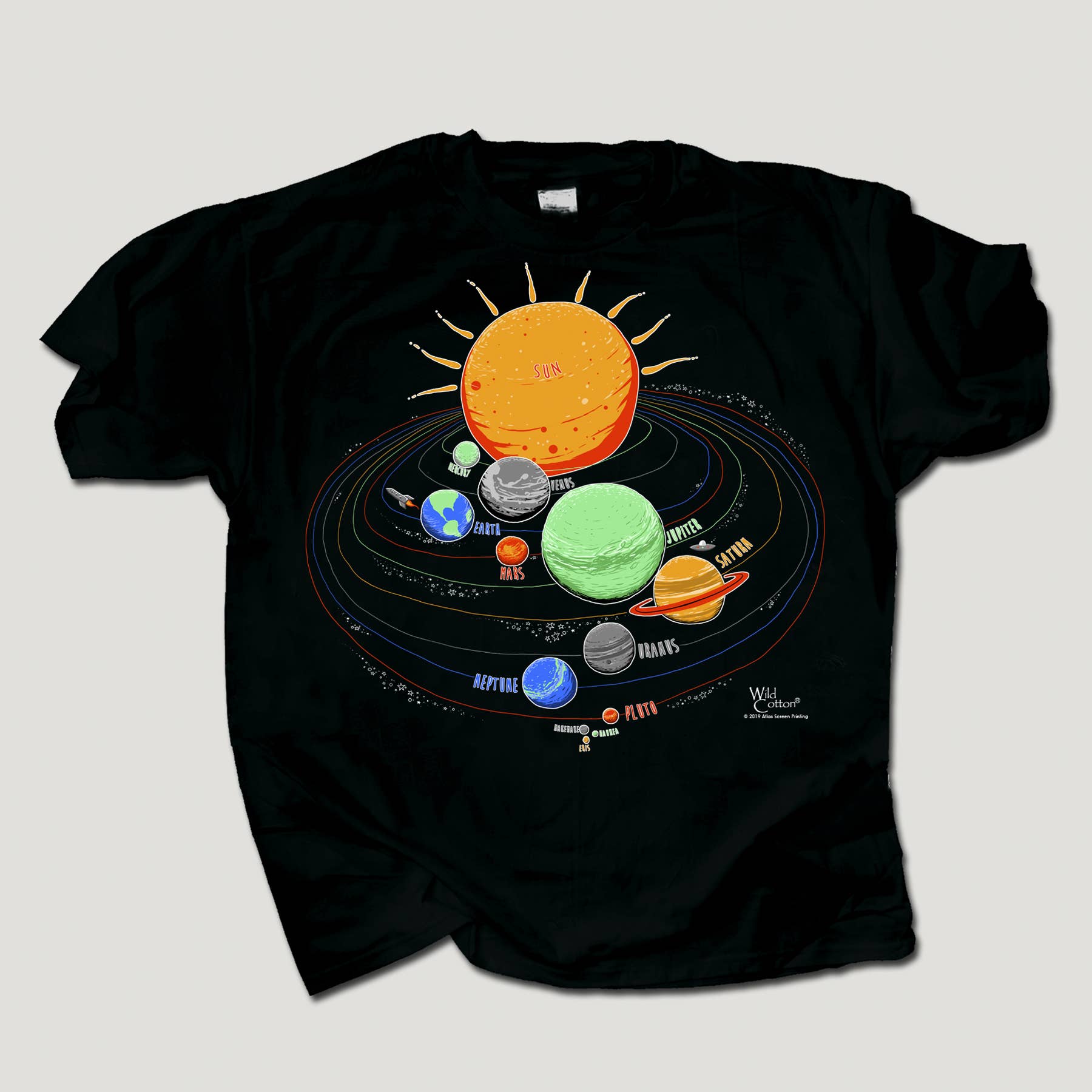 Solar System Glo 100% HW Cotton Youth T-shirt