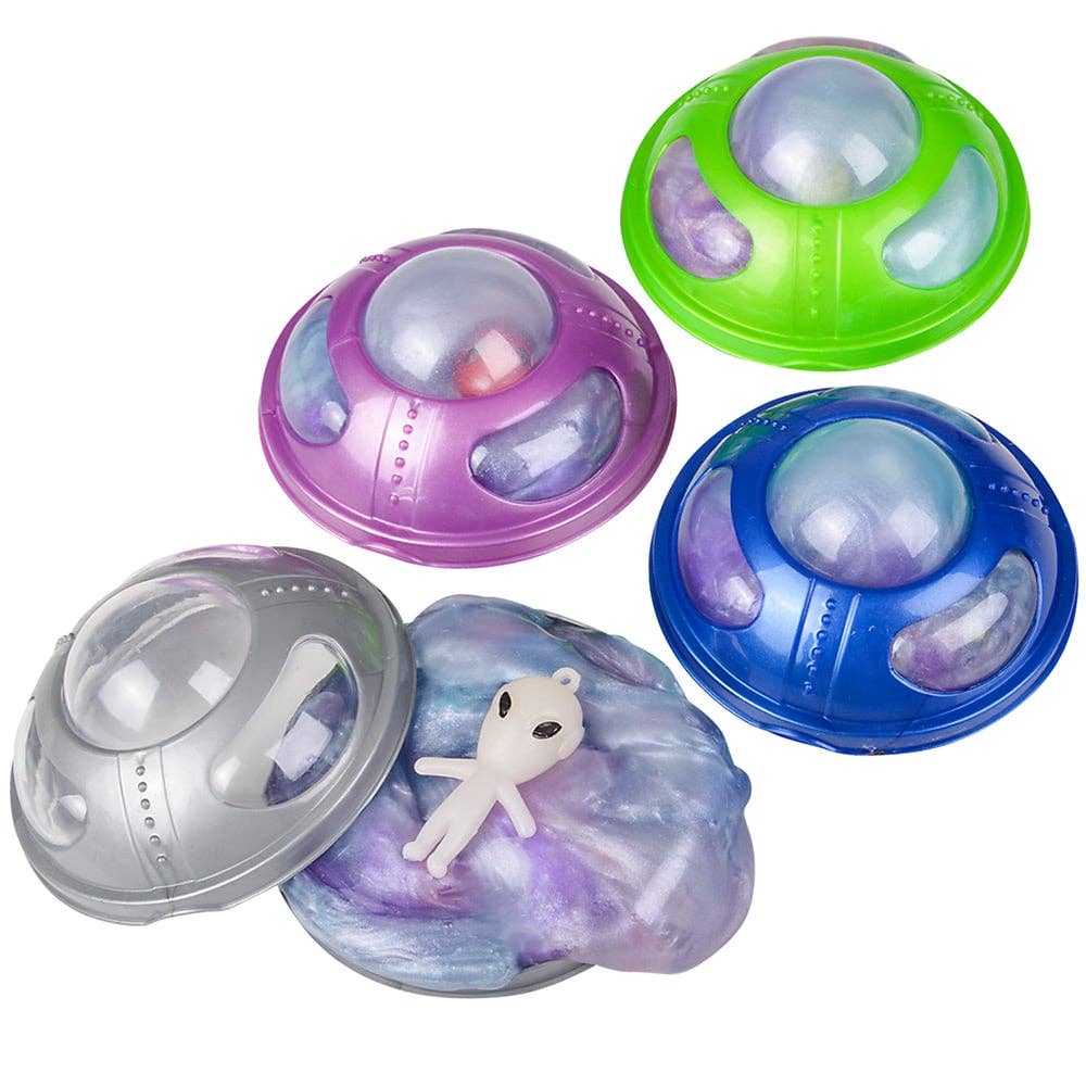 3" UFO ALIEN RAINBOW SLIME LLB Slime & Putty