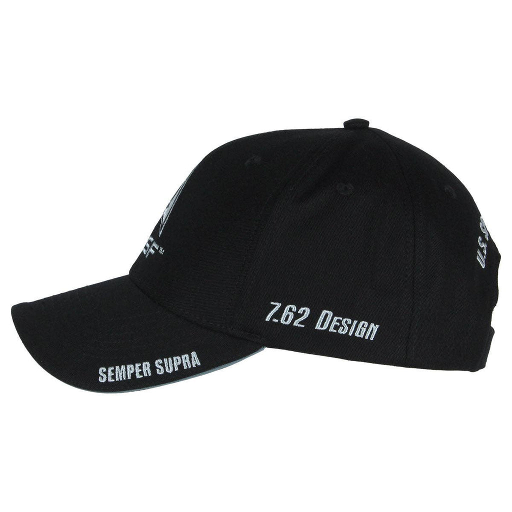 US Space Force Logo Twill Hat - Black