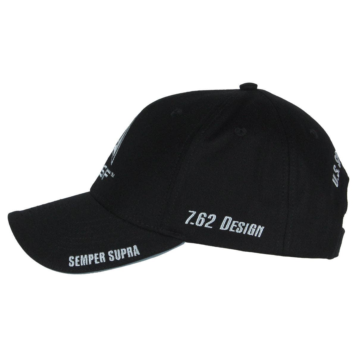 US Space Force Logo Twill Hat - Black